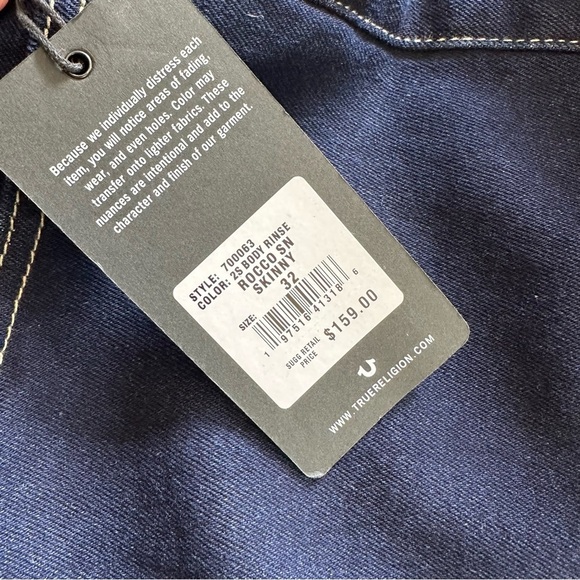 True Religion ROCCO SINGLE NEEDLE SKINNY JEAN - Picture 12 of 12